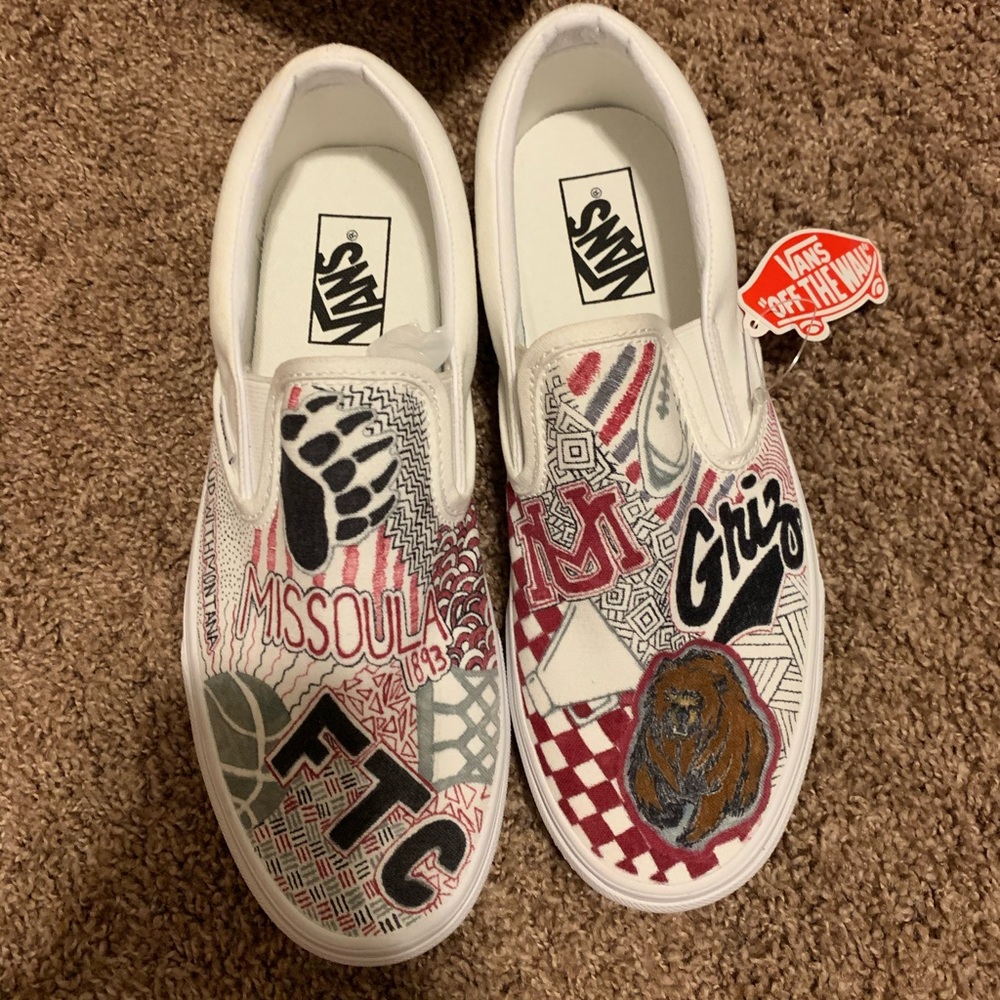 Custom University of Montana Vans